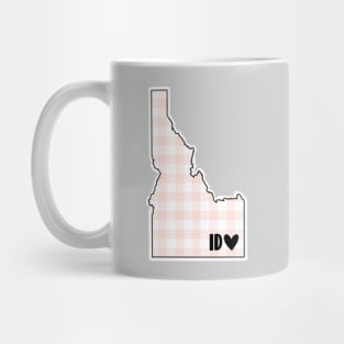 USA States: Idaho (pink plaid) Mug